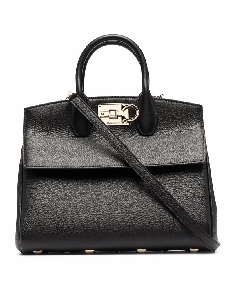 Ferragamo Kleine Studio Handtasche - Schwarz Schwarz