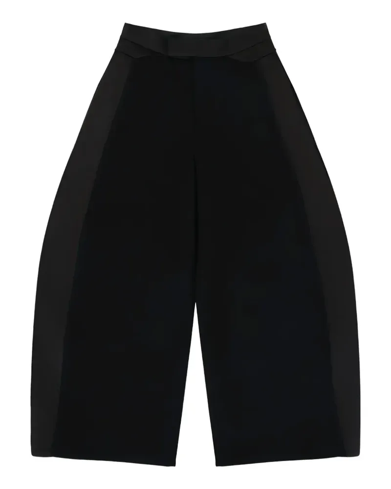 Entire Studios Ental Wide-Leg-Hose mit Satineinsatz - Schwarz Schwarz