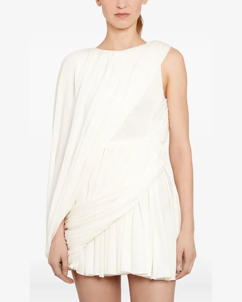 Giambattista Valli Drapiertes Kleid - Weiß Weiß