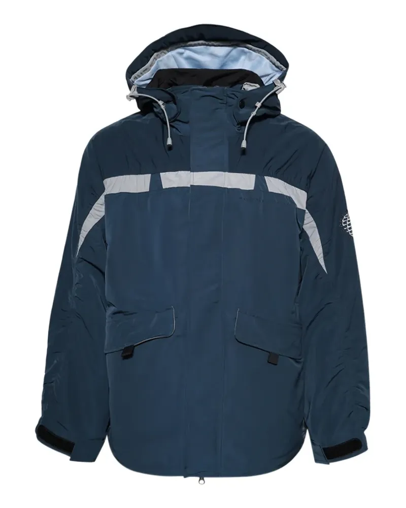 Nike x Martine Rose reflective hooded ski jacket - Blau Blau