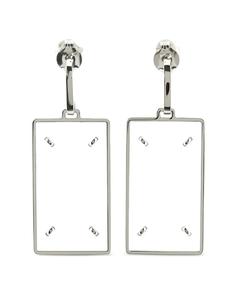 Maison Margiela Four Stitches pendant earrings - Silber Silber