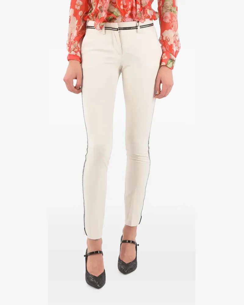 Philipp Plein rhinestone-embellished trousers - Weiß Weiß