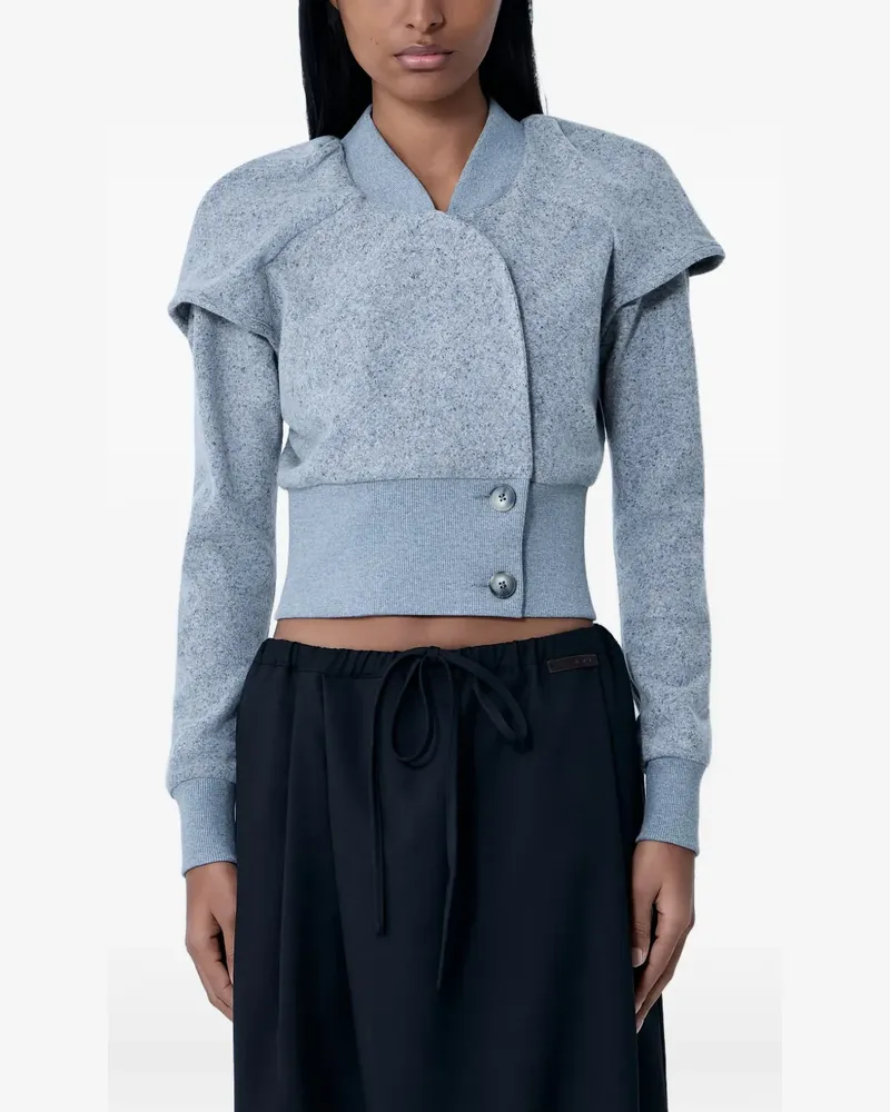 KIKO KOSTADINOV ribbed-waistband cardigan - Grau Grau