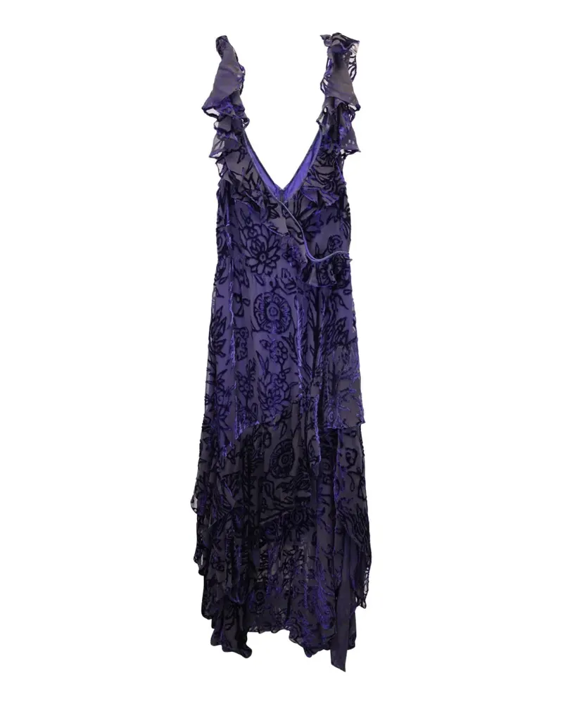 Peter Pilotto ruffled dress - Violett Violett