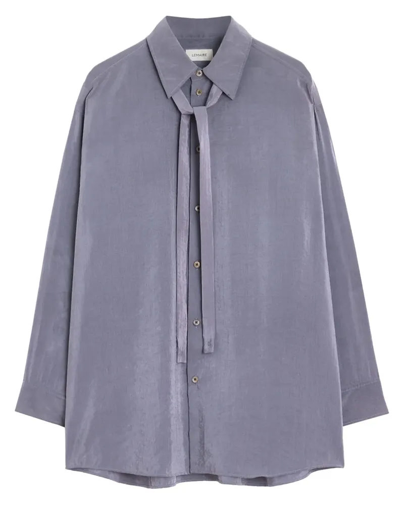 Christophe Lemaire Hemd mit abnehmbarer Schleife - Violett Violett