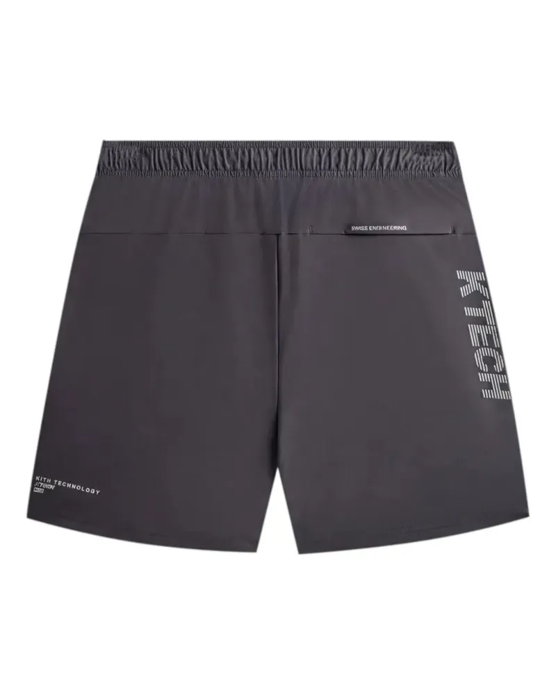 KITH x On Core logo-print shorts - Schwarz Schwarz