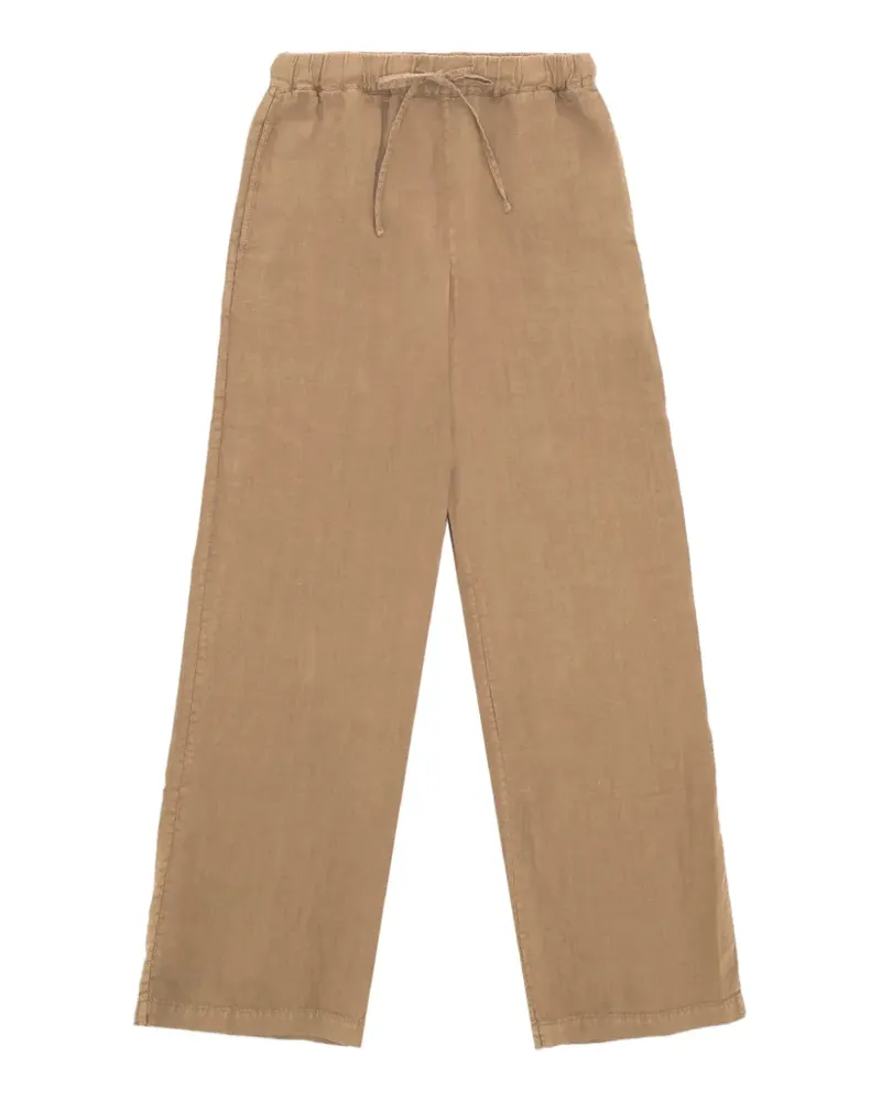 Fortela Gerade Jaleh Leinenhose mit Kordelzug - Nude Nude