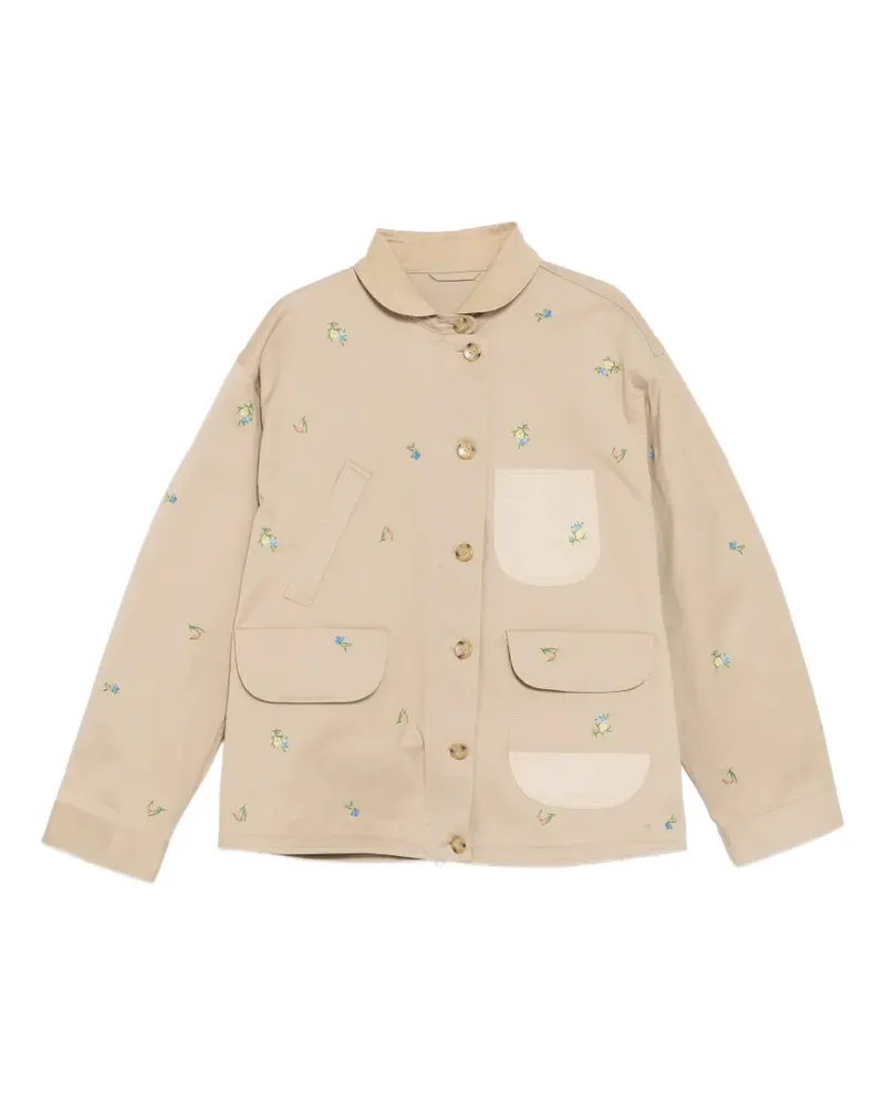 JNBY Jacke mit Blumenstickerei - Nude Nude