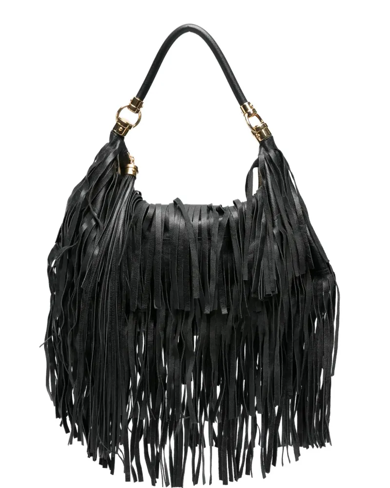 Chloé fringe-detailed leather shoulder bag - Schwarz Schwarz