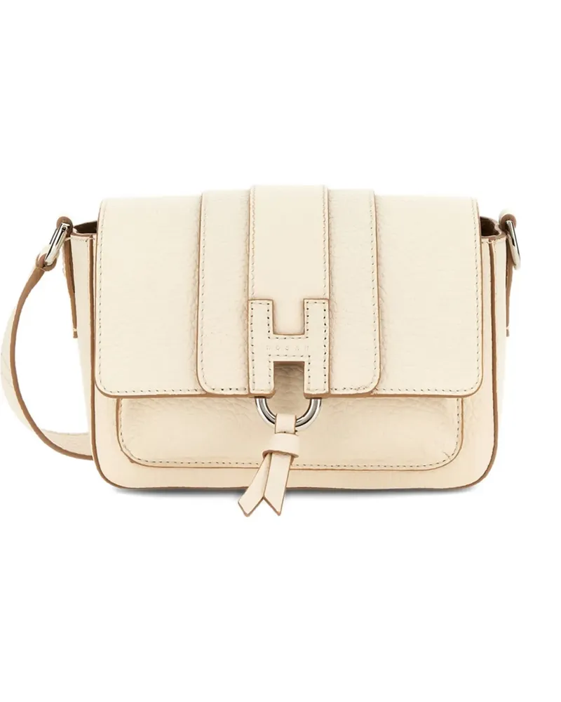 Hogan Schultertasche mit H-Schnalle - Nude Nude