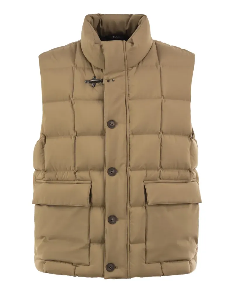 Fay quilted hook gilet - Nude Nude