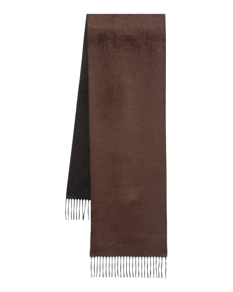 Corneliani fringed scarf - Braun Braun