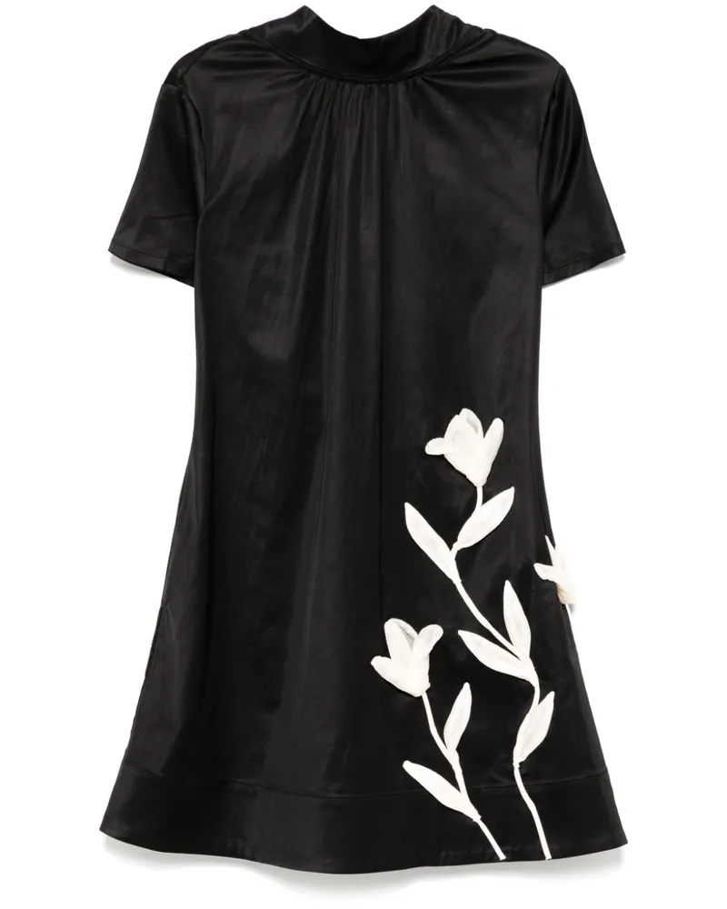 STAUD Ilana Kleid - Schwarz Schwarz