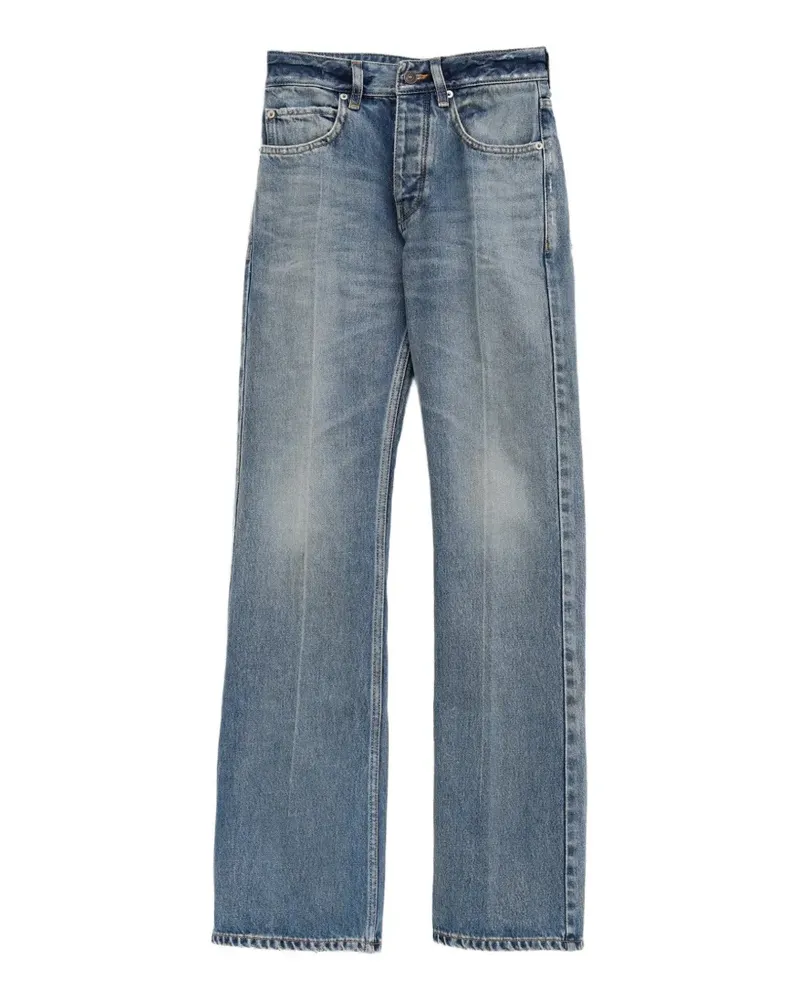 Balenciaga Ausgeblichene Jeans im Distressed-Look - Blau Blau