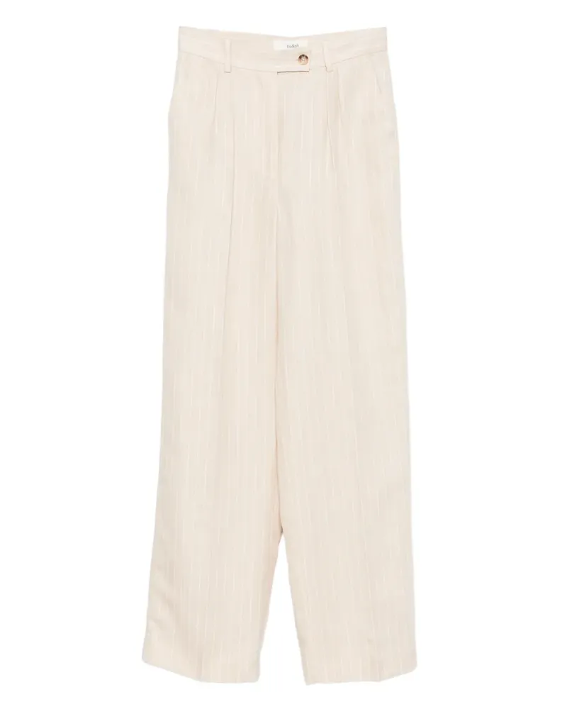 ba&sh Gestreifte Hose - Nude Nude