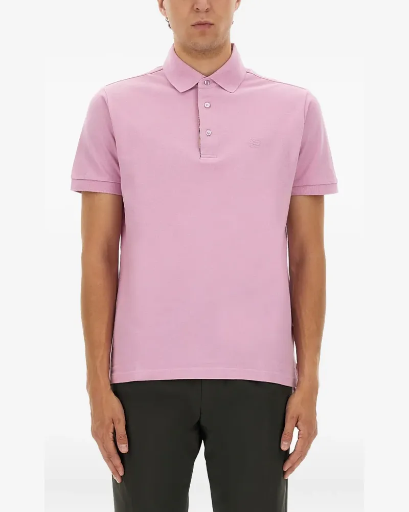 Etro buttoned polo shirt - Rosa Rosa