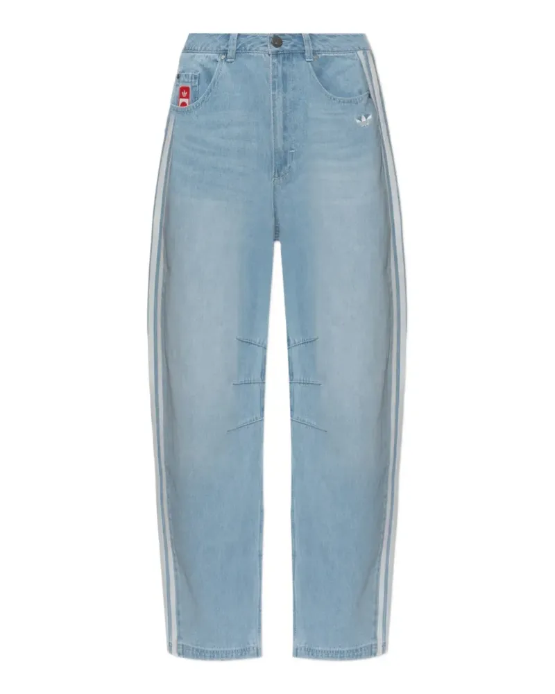 adidas x Coca-Cola GFX Banana Pants side-stripe panelled jeans - Blau Blau