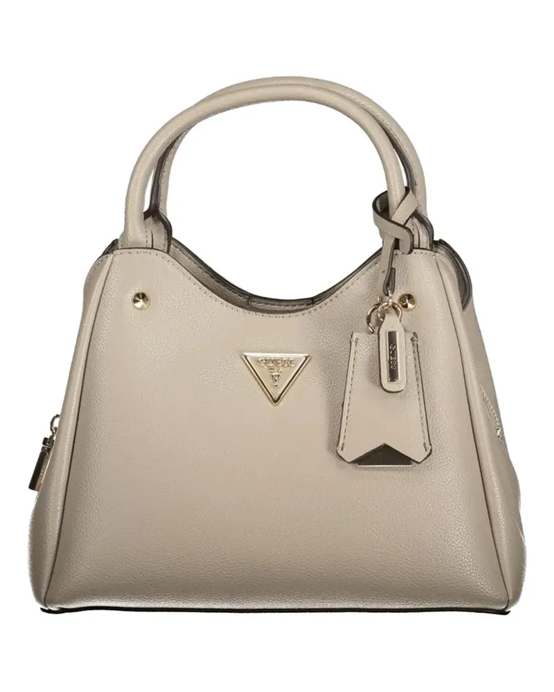 Guess Meridian logo-plaque tote bag - Nude Nude