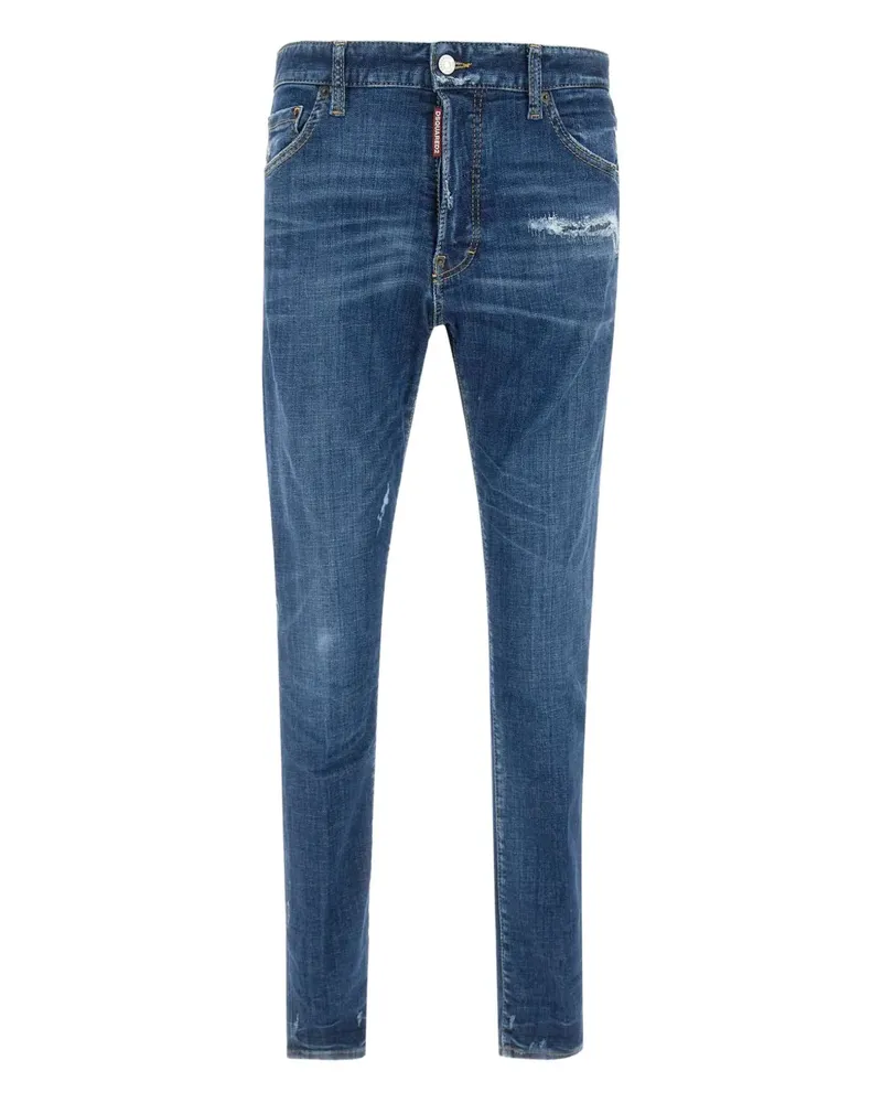 Dsquared2 Jeans in Distressed-Optik - Blau Blau