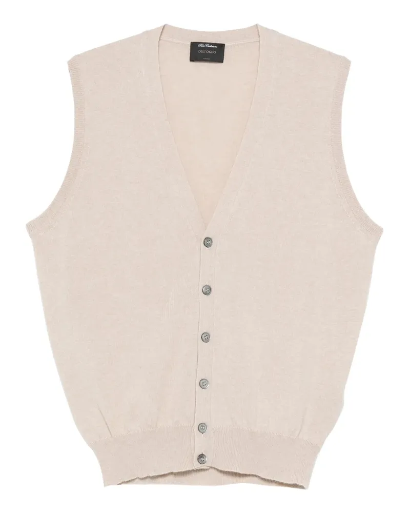 Dell'oglio Strickweste mit Knopfleiste - Nude Nude