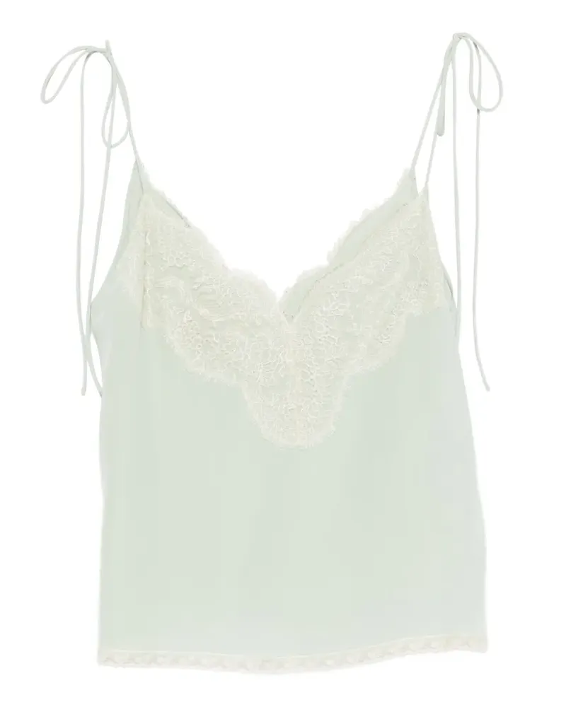 Valentino Garavani laced-trim blouse - Grün Grün