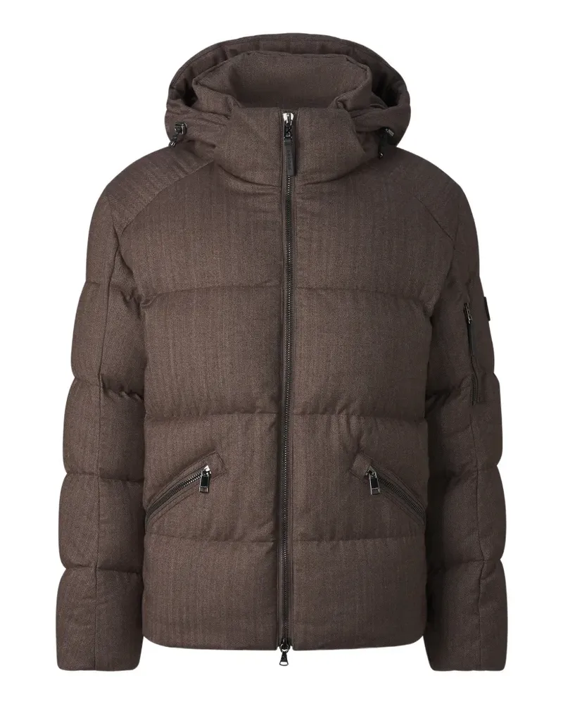 Bogner Jamy herringbone-pattern down jacket - Braun Braun