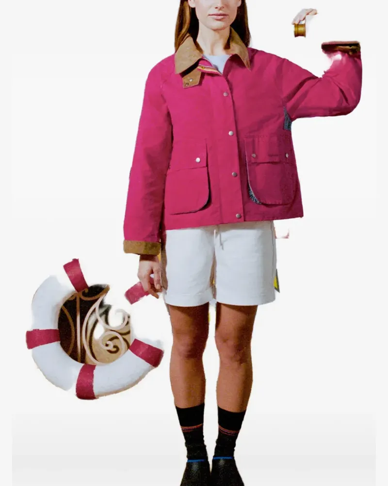 Barbour x Paul Smith Jacke mit Knöpfen - Rot Rot