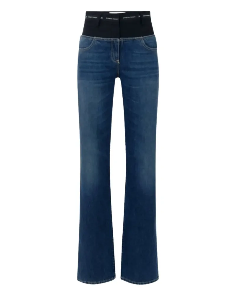 Elisabetta Franchi Jeans mit Bund - Blau Blau