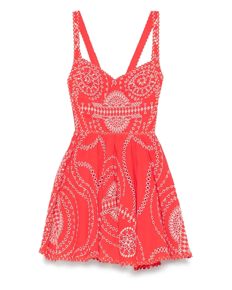 Charo Ruiz Birdie Minikleid - Red Nelüm Red