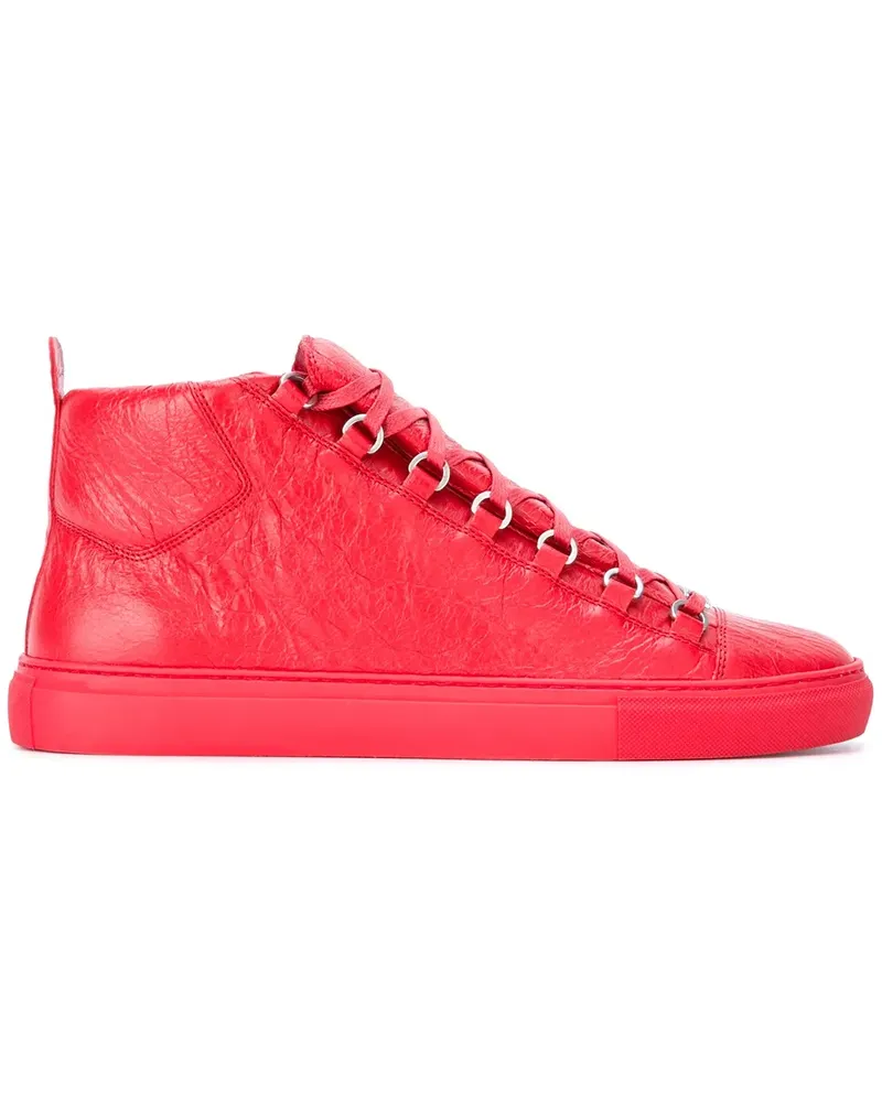 Balenciaga High-Top-Sneakers mit Schnürung - Rot Rot