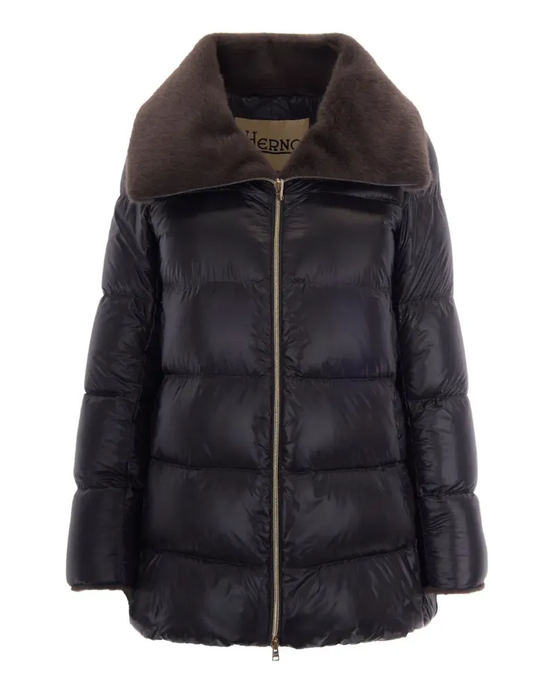 Herno wide-collar padded jacket - Grau Grau