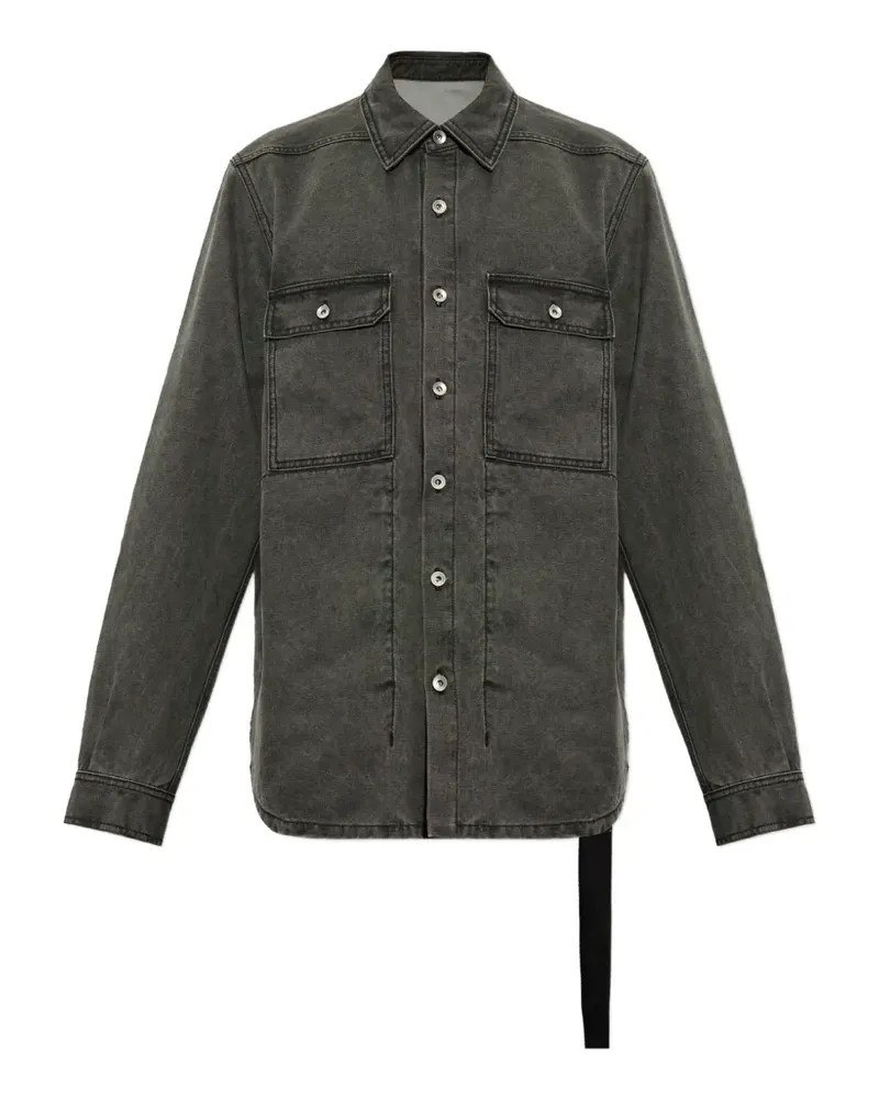 DRKSHDW by Rick Owens Jeanshemd mit Knopfleiste - Grau Grau