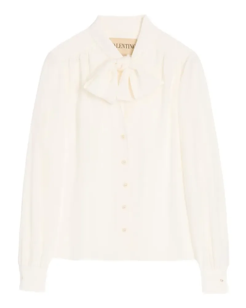 Valentino Garavani Bluse mit Schal - Weiß Weiß