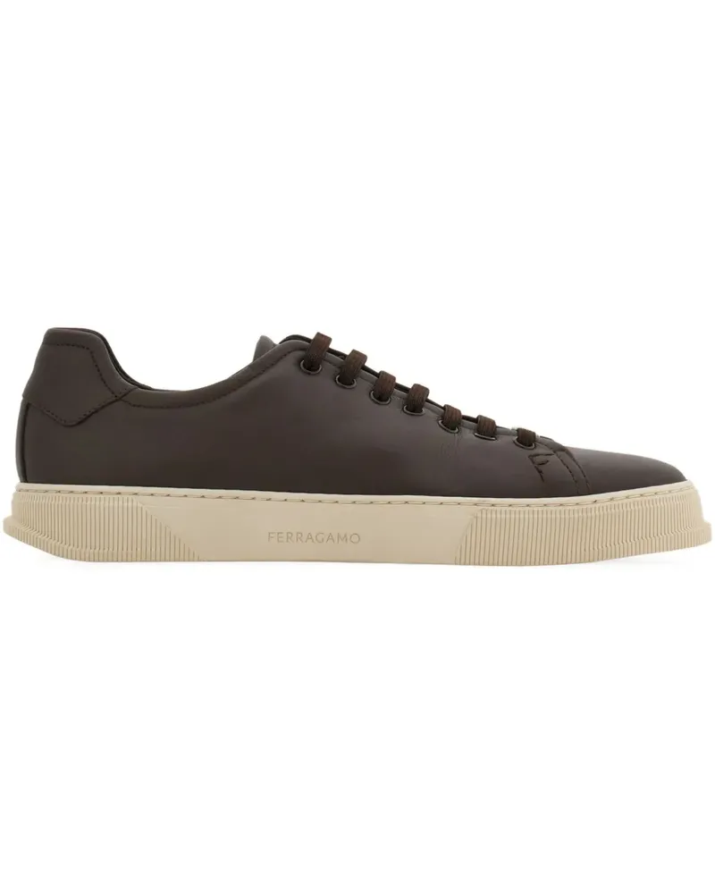 Ferragamo Sneakers mit Schnürung - Braun Braun