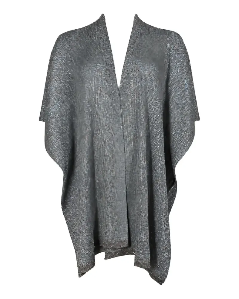 D.EXTERIOR open-front poncho - Grau Grau