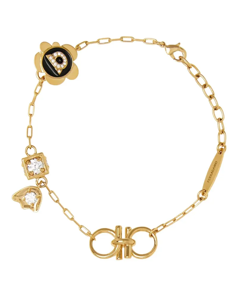 Ferragamo Gancini-charm bracelet - Gold Gold