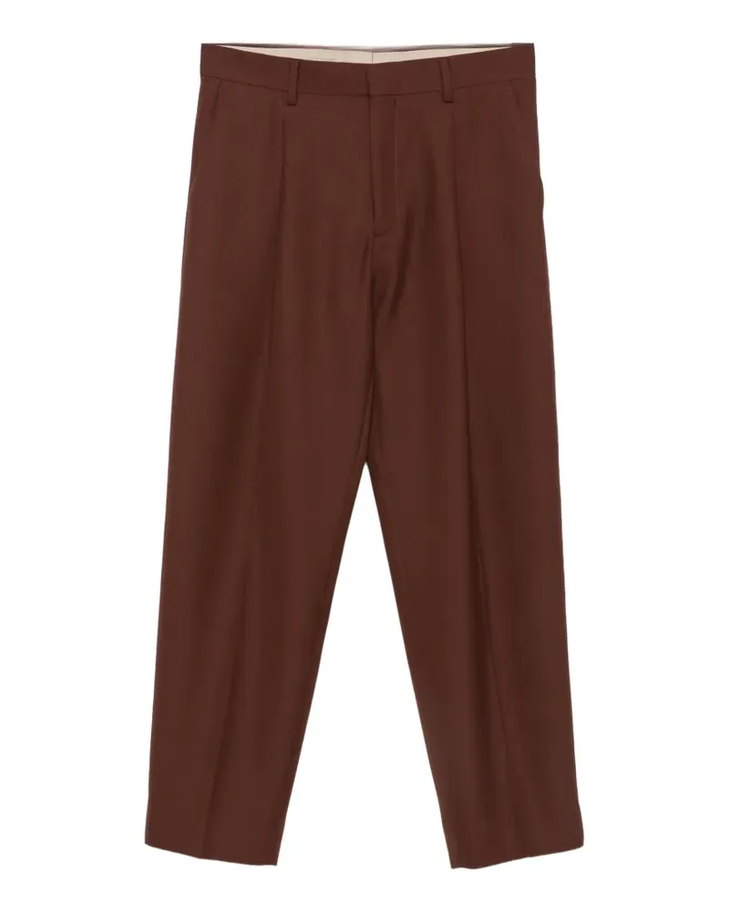 Costumein Straight-Leg-Hose mit Falten - Braun Braun