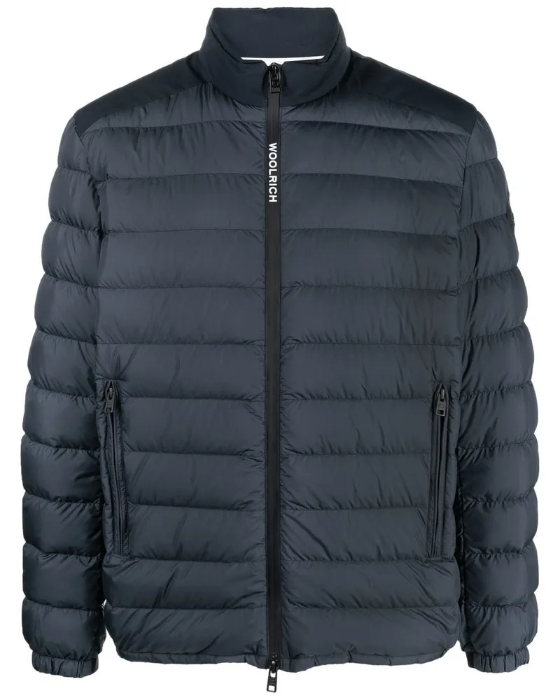 Woolrich Daunenjacke mit Reißverschluss - Blau Blau