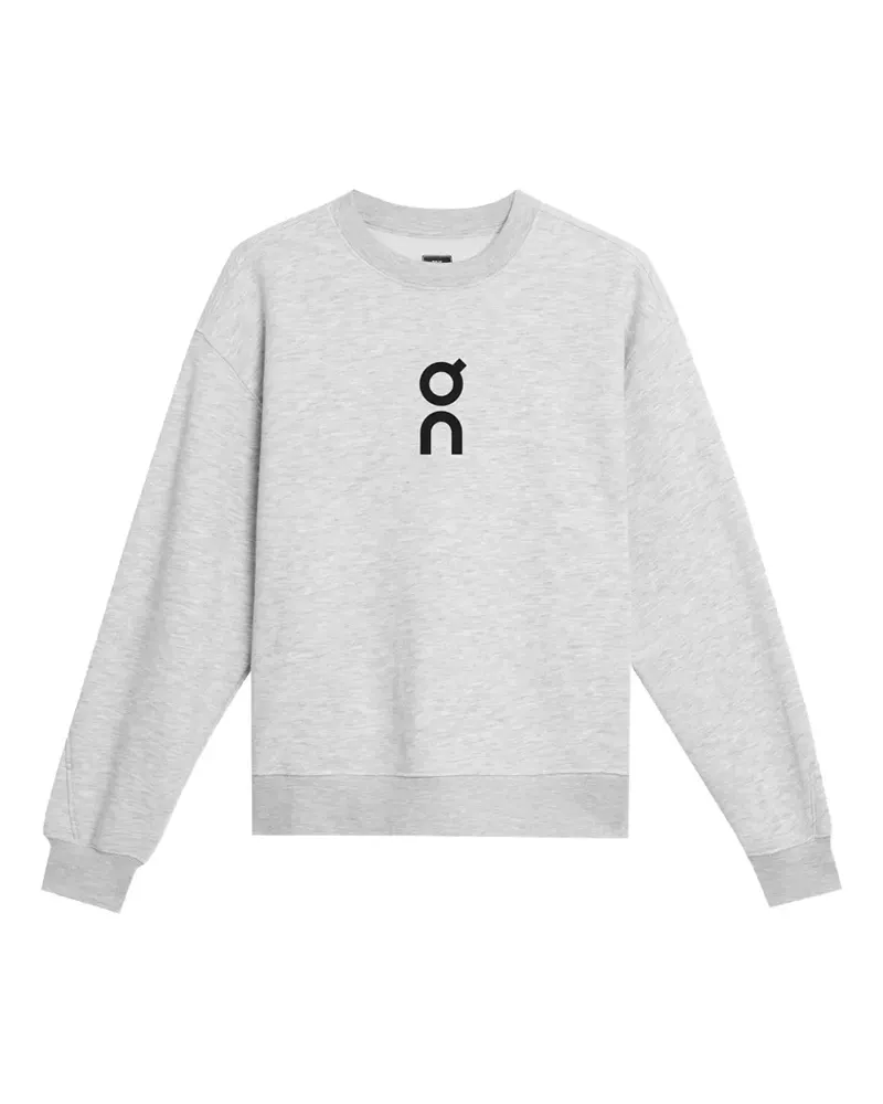 ON Club Crew Pullover mit Logo-Print - Grau Grau
