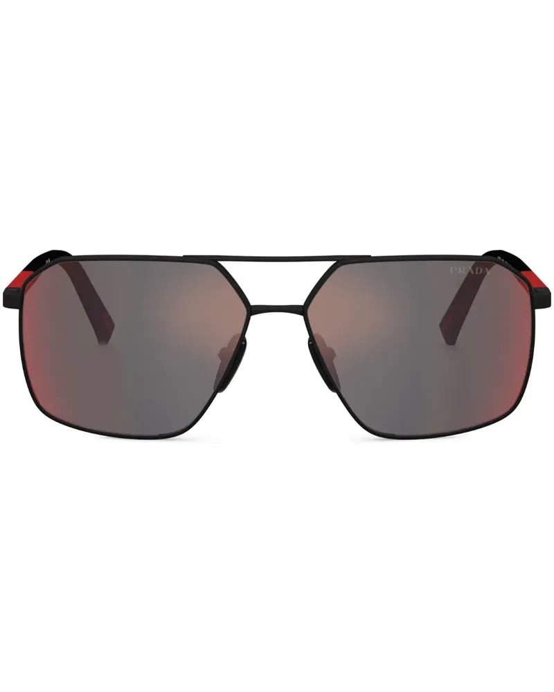 Prada Linea Rossa Sonnenbrille - Schwarz Schwarz