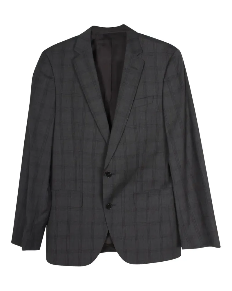HUGO BOSS plaid tailored suit - Grau Grau