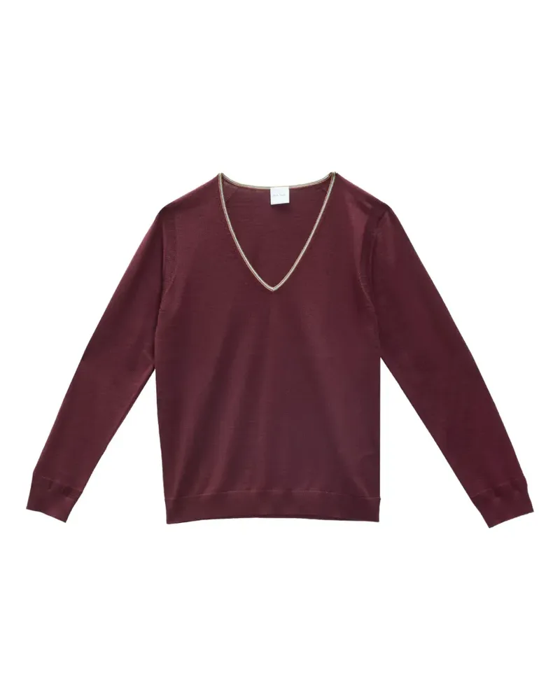 Paul Smith Signature Stripe Pullover mit Rundhalsausschnitt - Rot Rot
