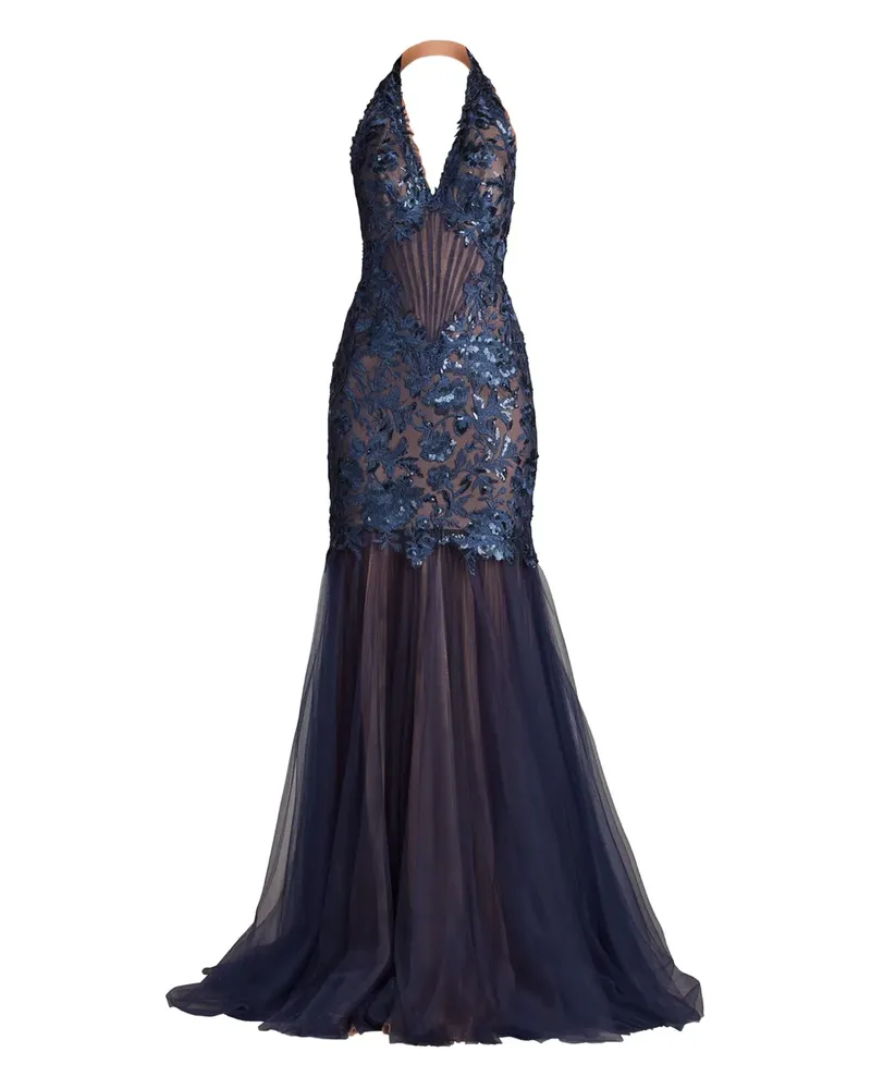 Tadashi Shoji Evaine Kleid - Blau Blau
