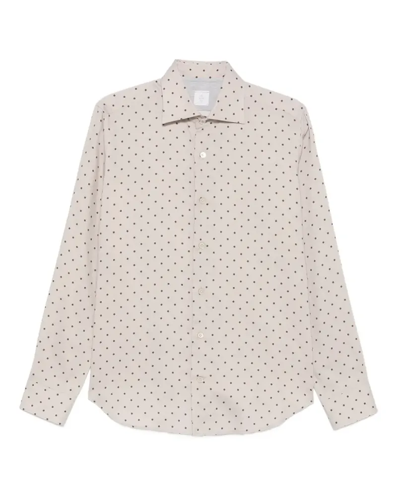 Eleventy Hemd mit Polka Dots - Nude Nude