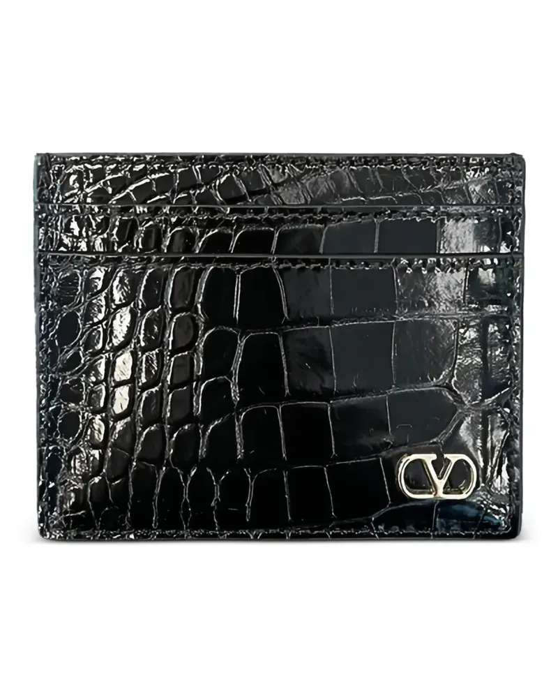 Valentino Garavani VLogo Signature Kartenetui - Schwarz Schwarz
