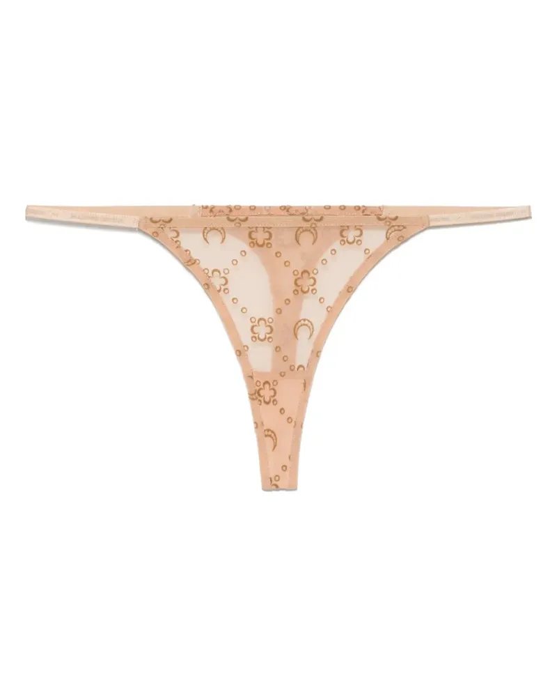 Marine Serre Tanga aus Mesh - Nude Nude