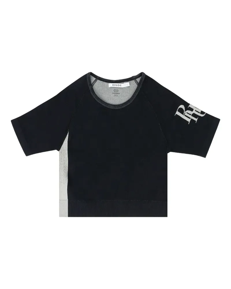 RHUDE Sweatshirt mit Raglanärmeln - Schwarz Schwarz