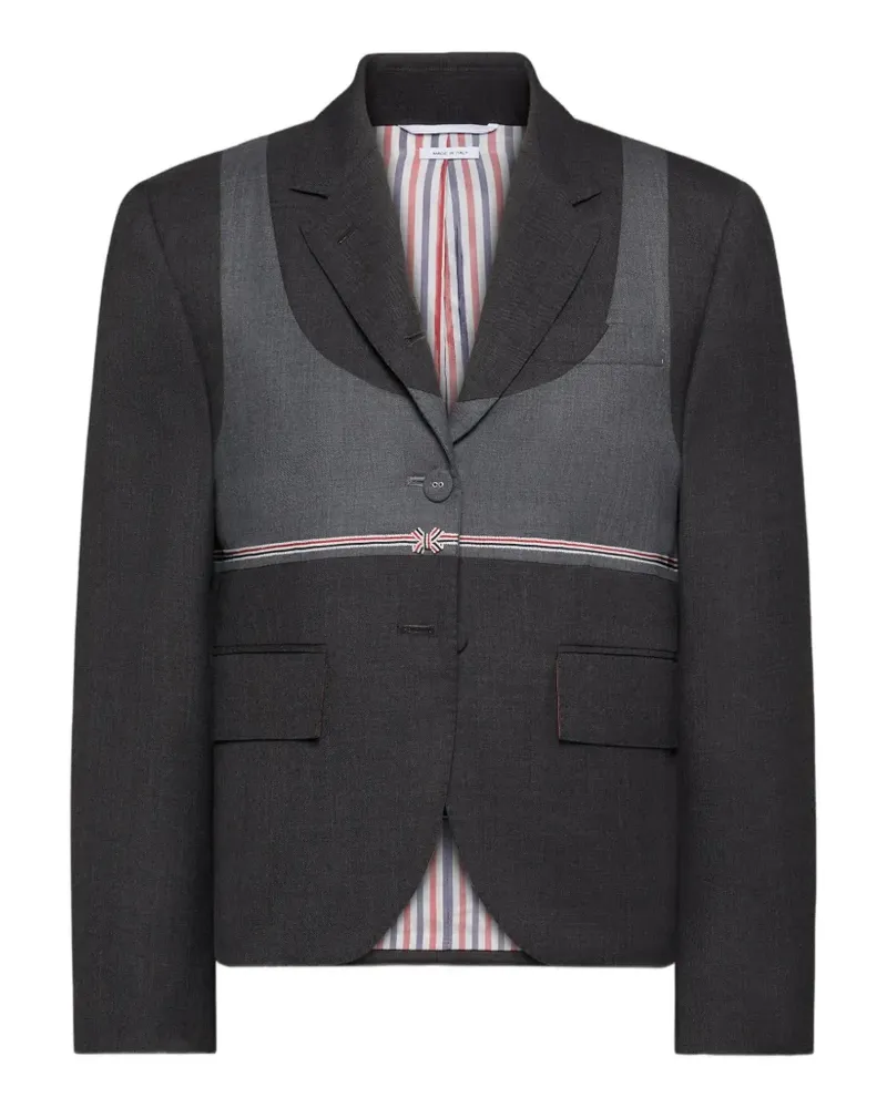 Thom Browne Super 120's Trompe-l'oeil-Bikini aus Twill - Grau Grau