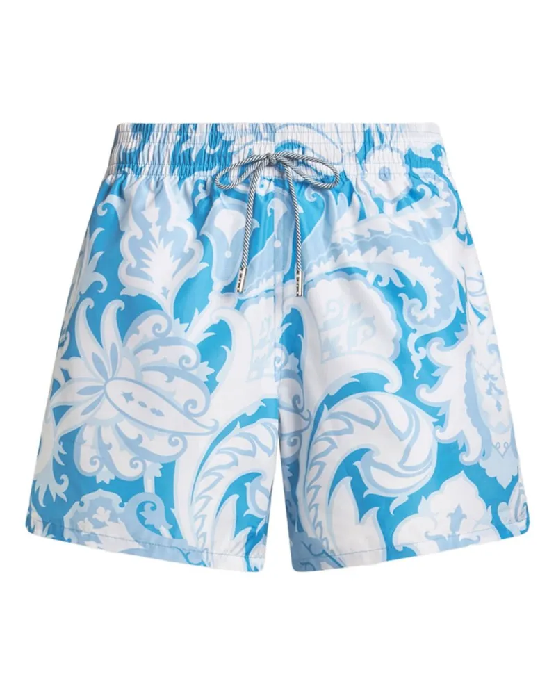 Etro Badeshorts mit Blumen-Print - Blau Blau