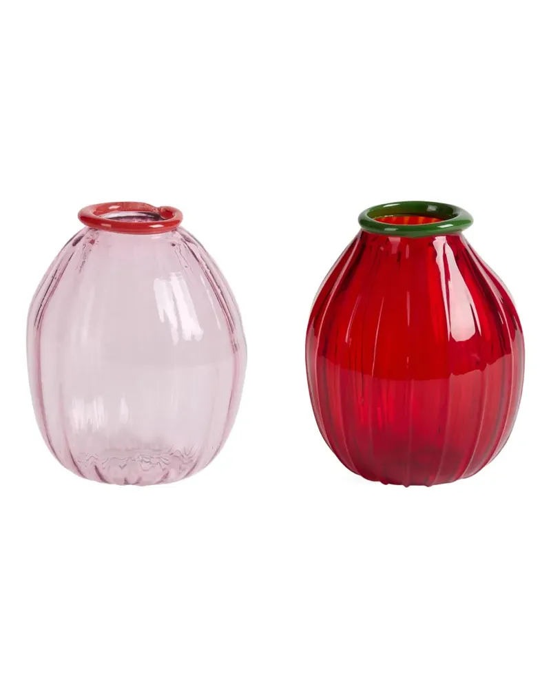 Lisa Corti Rosebud Vasen-Set (2er-Set) - Rot Rot